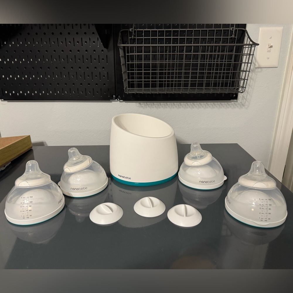 Nanobebe bottles and warmer